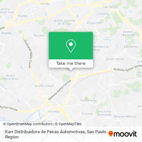 Mapa Karr Distribuidora de Pecas Automotivas