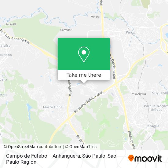 Campo de Futebol - Anhanguera, São Paulo map