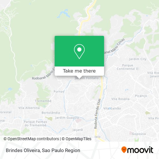 Brindes Oliveira map