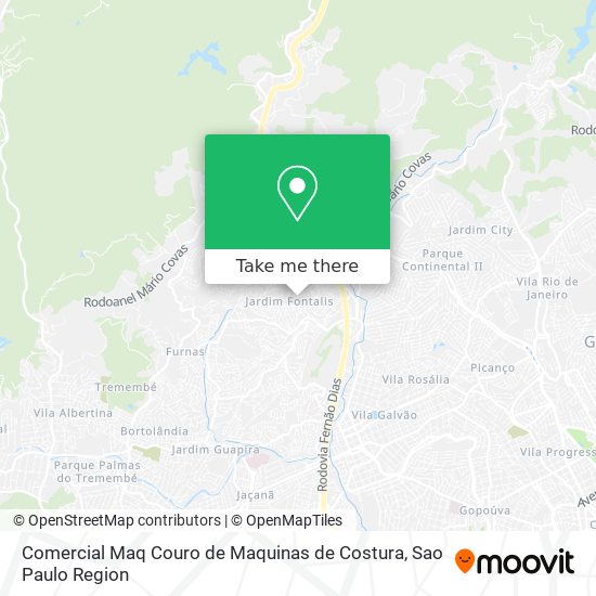 Comercial Maq Couro de Maquinas de Costura map