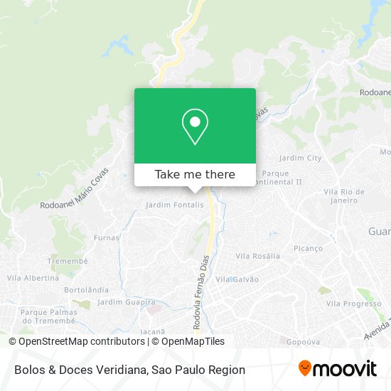 Bolos & Doces Veridiana map