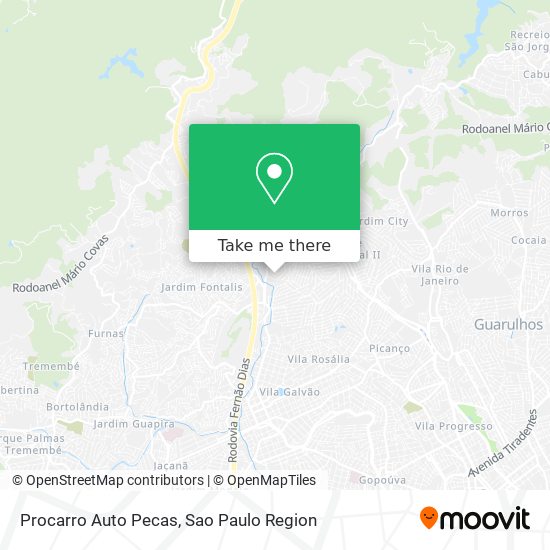 Mapa Procarro Auto Pecas