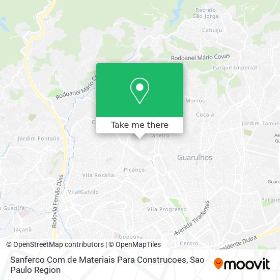Sanferco Com de Materiais Para Construcoes map