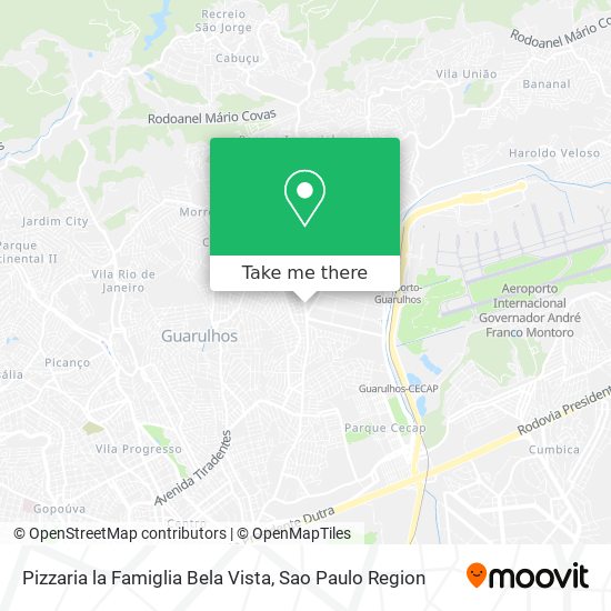 Pizzaria la Famiglia Bela Vista map