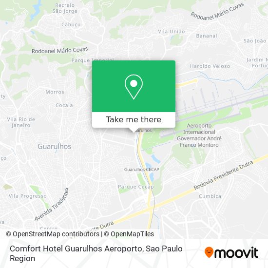 Comfort Hotel Guarulhos Aeroporto map