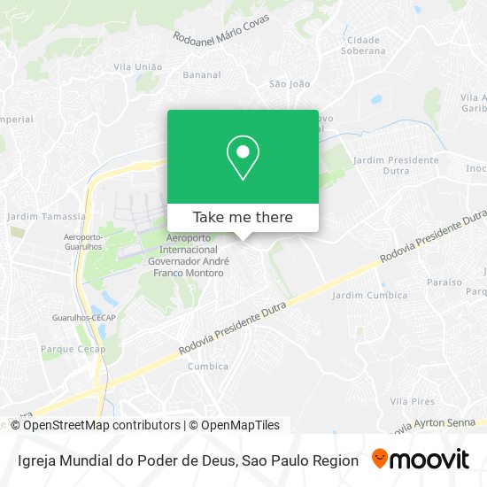 Igreja Mundial do Poder de Deus map