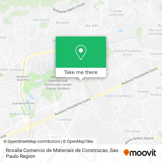 Rosalia Comercio de Materiais de Construcao map