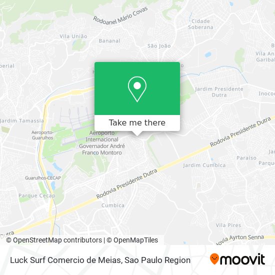 Mapa Luck Surf Comercio de Meias