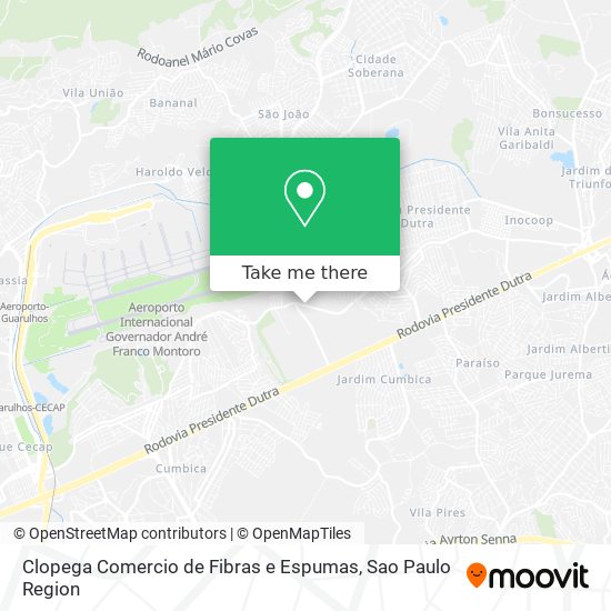 Clopega Comercio de Fibras e Espumas map