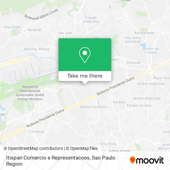 Itispan Comercio e Representacoes map