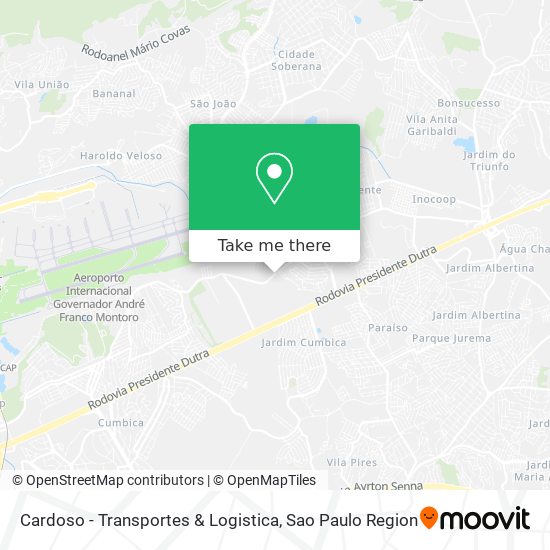 Cardoso - Transportes & Logistica map