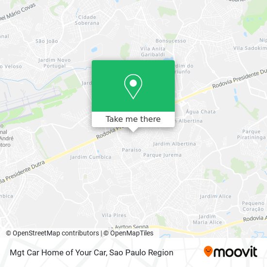 Mgt Car Home of Your Car map