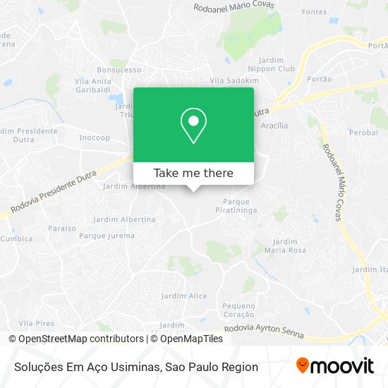 Soluções Em Aço Usiminas map