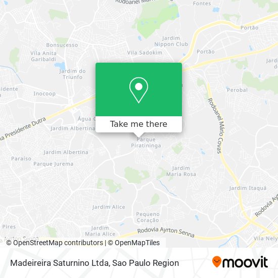 Madeireira Saturnino Ltda map