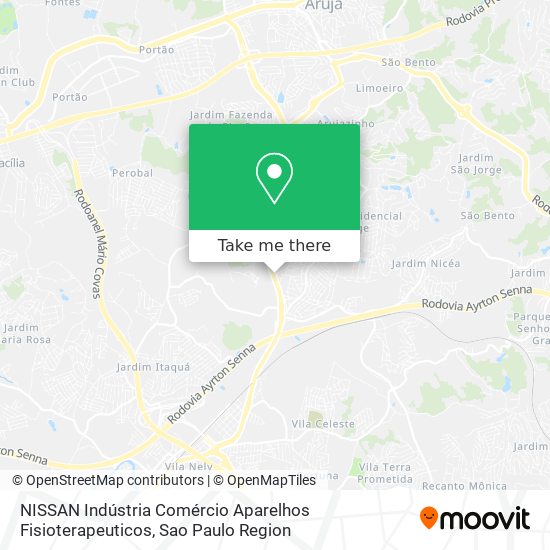 NISSAN Indústria Comércio Aparelhos Fisioterapeuticos map