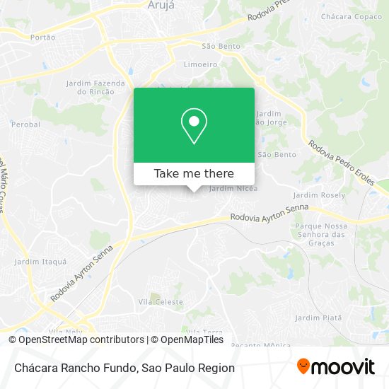 Chácara Rancho Fundo map