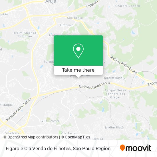 Fígaro e Cia Venda de Filhotes map