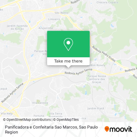 Panificadora e Confeitaria Sao Marcos map