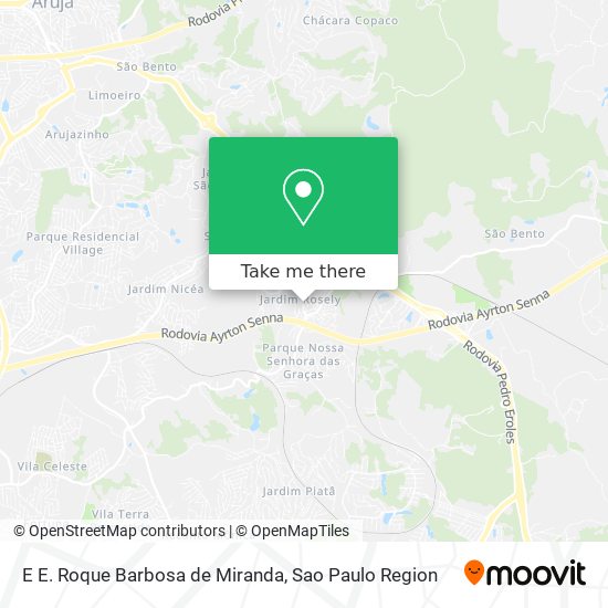 Mapa E E. Roque Barbosa de Miranda