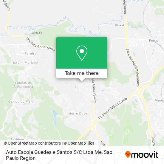 Mapa Auto Escola Guedes e Santos S / C Ltda Me