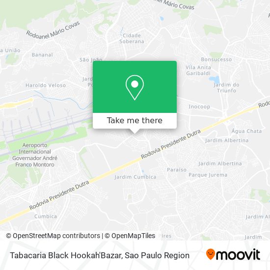 Tabacaria Black Hookah'Bazar map