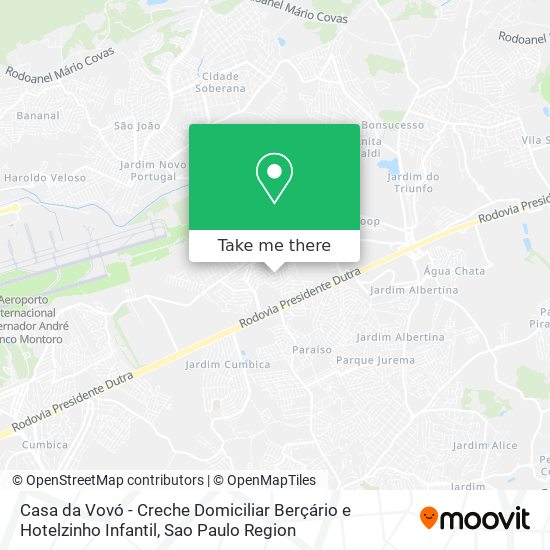 Casa da Vovó - Creche Domiciliar Berçário e Hotelzinho Infantil map