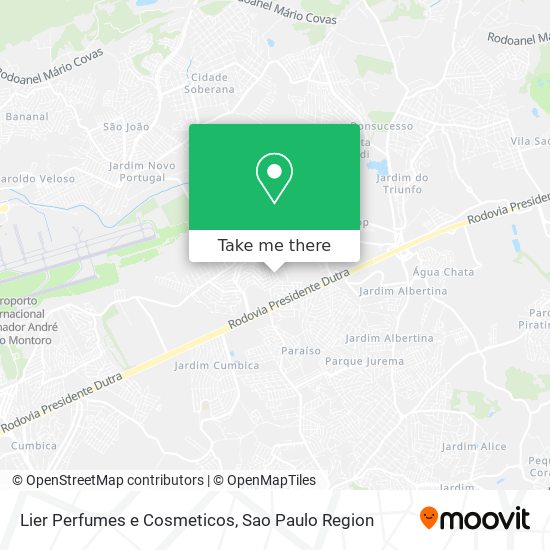 Lier Perfumes e Cosmeticos map