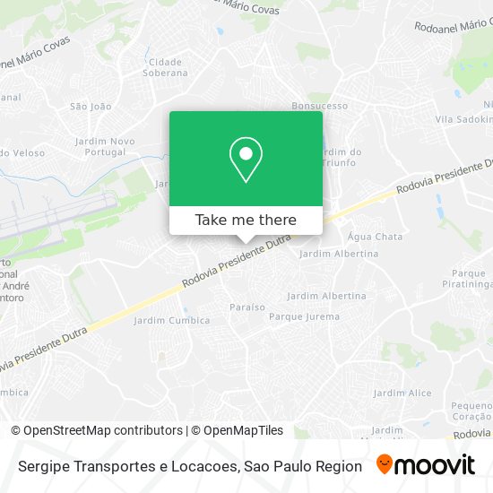 Sergipe Transportes e Locacoes map