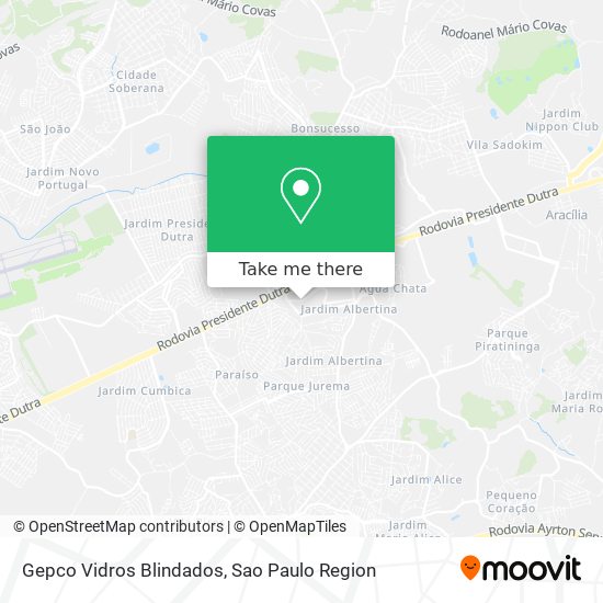 Gepco Vidros Blindados map