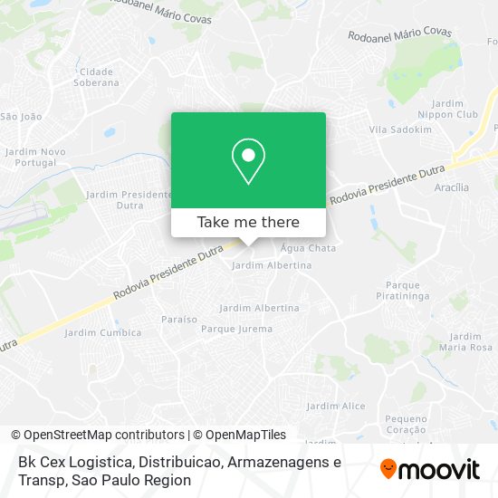 Bk Cex Logistica, Distribuicao, Armazenagens e Transp map