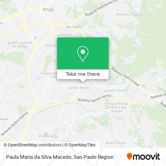 Mapa Paula Maria da Silva Macedo