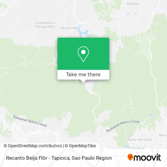 Recanto Beija Flôr - Tapioca map