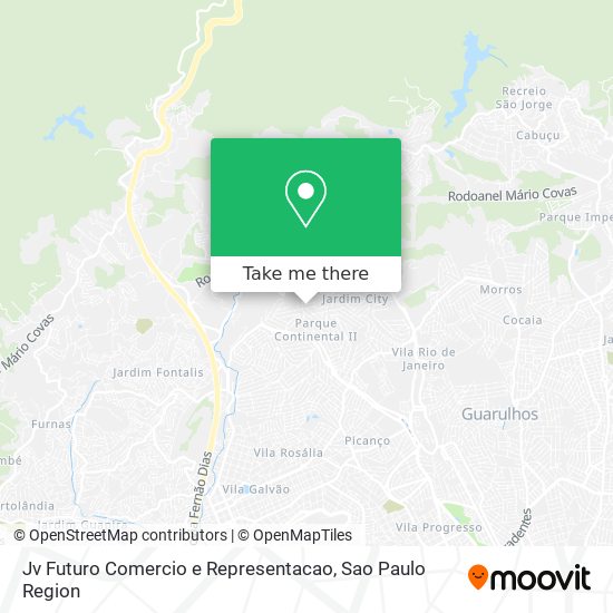 Jv Futuro Comercio e Representacao map