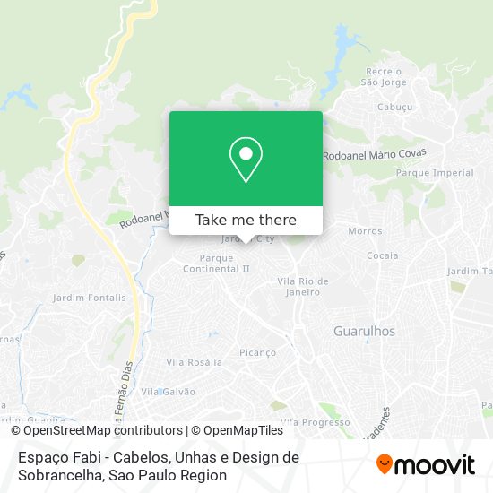 Espaço Fabi - Cabelos, Unhas e Design de Sobrancelha map