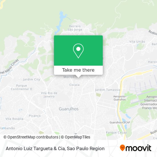 Antonio Luiz Targueta & Cia map