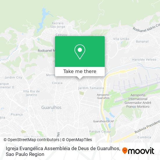 Igreja Evangélica Assembléia de Deus de Guarulhos map