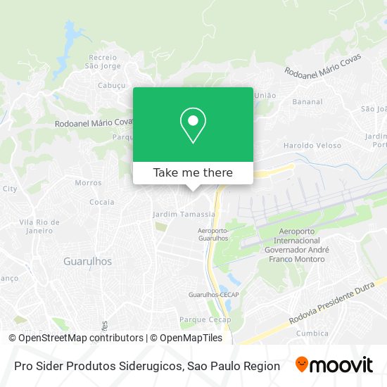 Pro Sider Produtos Siderugicos map