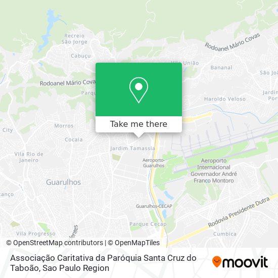 Associação Caritativa da Paróquia Santa Cruz do Taboão map