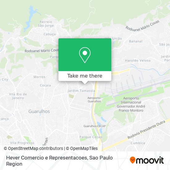 Hever Comercio e Representacoes map