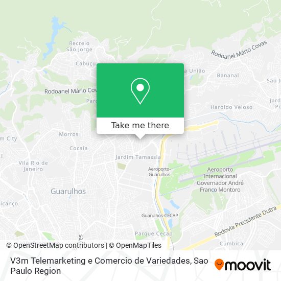 Mapa V3m Telemarketing e Comercio de Variedades