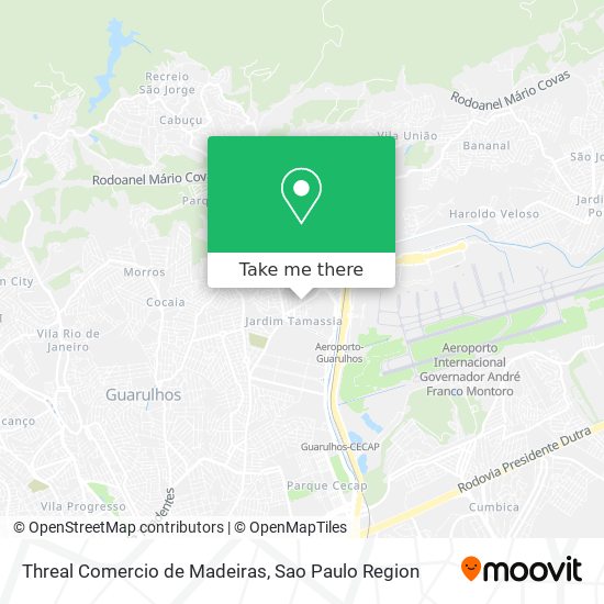 Threal Comercio de Madeiras map