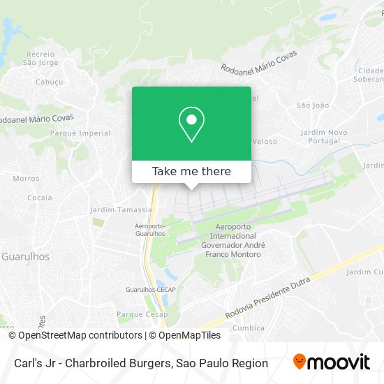 Mapa Carl's Jr - Charbroiled Burgers