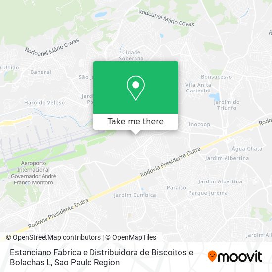 Mapa Estanciano Fabrica e Distribuidora de Biscoitos e Bolachas L