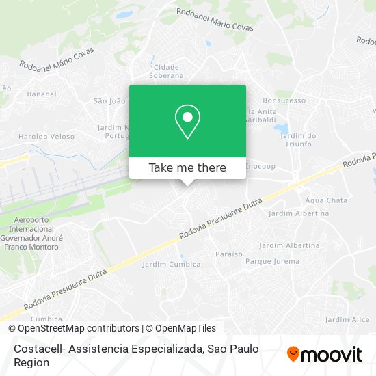 Costacell- Assistencia Especializada map