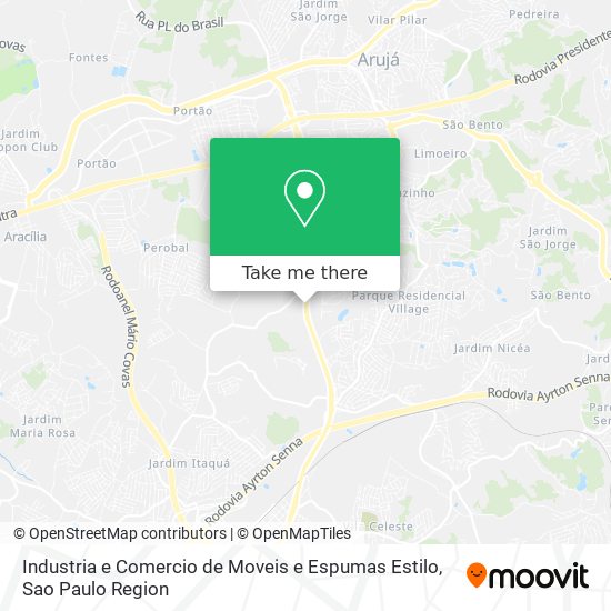 Mapa Industria e Comercio de Moveis e Espumas Estilo