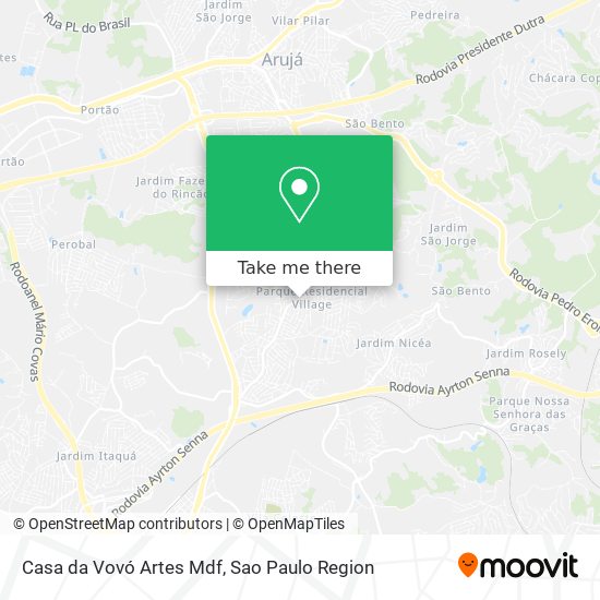 Casa da Vovó Artes Mdf map