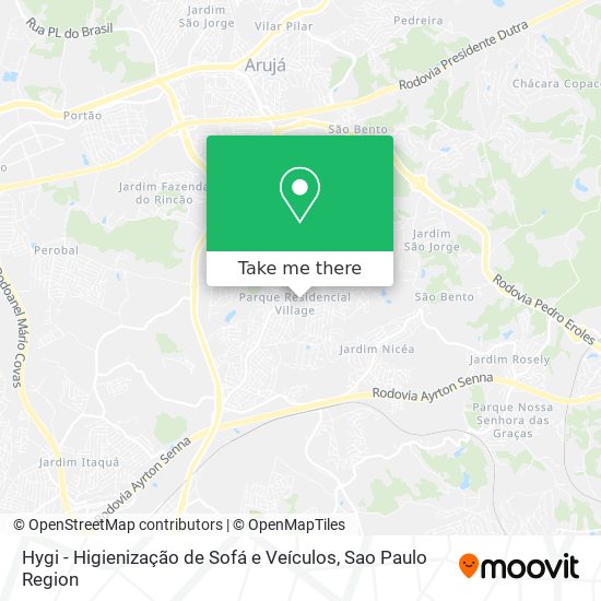 Hygi - Higienização de Sofá e Veículos map