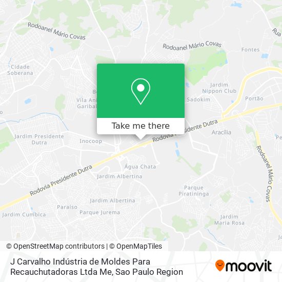 Mapa J Carvalho Indústria de Moldes Para Recauchutadoras Ltda Me