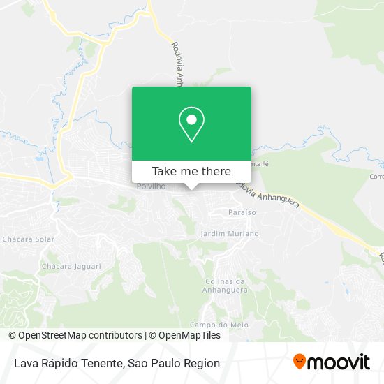 Lava Rápido Tenente map