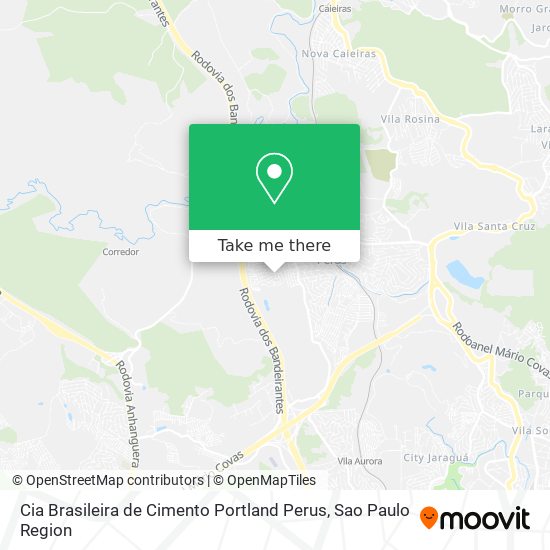 Mapa Cia Brasileira de Cimento Portland Perus
